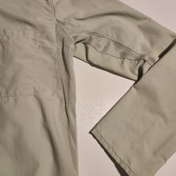 Coolibar Shirt Long Sleeve Snap Front UPF 50+ Nylon Lt Green Womens Small - Picture 6 of 14